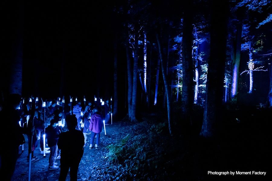 案例｜必发88为壮观的Kamuy Lumina魔法夜行旅游项目提供配乐设备